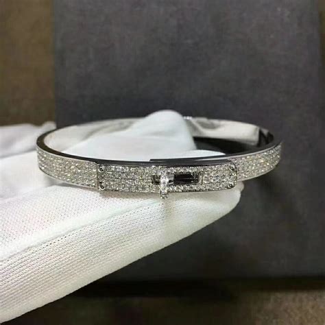 hermes kelly bracelet diamond|hermes kelly bracelet white gold.